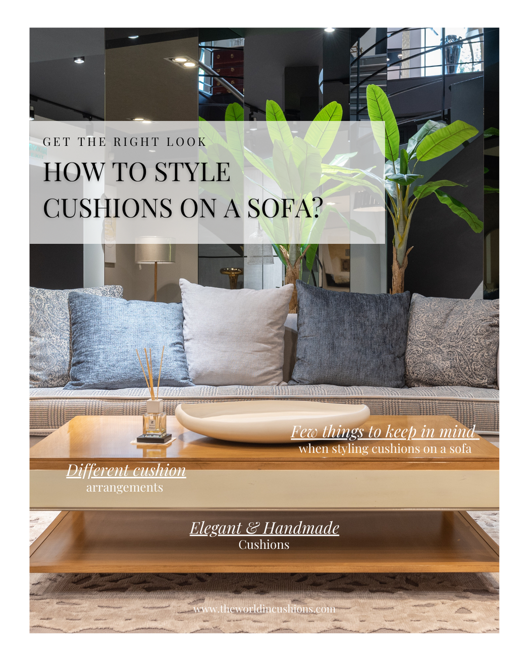 Get the right look: How to style cushions on a sofa?