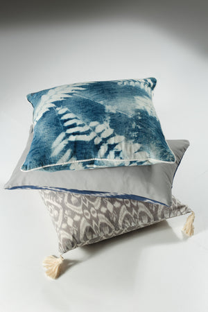 Navy Blue, Grey and White Scatter Cushions from Bali, Indonesia