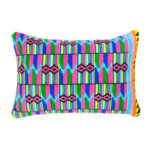 Kente/Ghana/Cotton/Pattern/Pink/Blue/Green/Yellow/Scatter/Cushion/