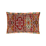 Hand Woven Red and Pink Vintage Kilim Cushion | Itri